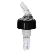 product of Omcan USA 80885 2 Oz Plastic Liquor Pourer With Collar, Clear Spout And White Tail, 12/Pack