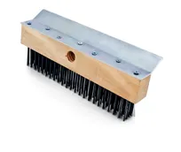 product of Omcan USA 80944 Pizza Oven Brush - Wire Bristle Scraper, No Handle, 12" Length, Stainless Steel