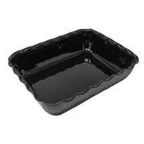 product of Omcan USA 81047 Deli Crock, 10 Lb, 13" x 10-5/16" x 3-1/4" Rectangular Black SAN Plastic