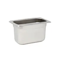 product of Omcan USA 81123 Steel Table Pan, 1/9 Size, 6-7/8" x 4-1/4" x 6" Deep, 24-Gauge, NSF