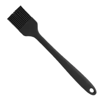 product of Omcan USA 81144 Pastry Brush, 1-3/4" Wide x 10" Silicone Handle & Bristles, Black, Heat‑Resistant