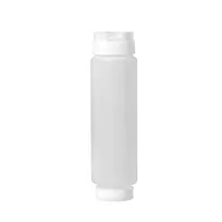 product of Omcan USA 81161 - 16 oz Clear Squeeze Bottle, Wide‑Mouth 62mm, Tip, PP/PE/Sil, Clear/White Cap, NSF