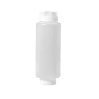 product of Omcan USA 81163 - 24oz Clear Squeeze Bottle, Single Tip, 75mm Opening, PP/PE/Silicone