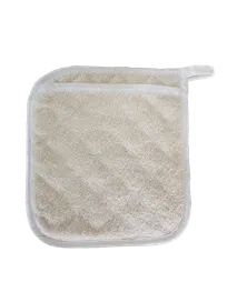 product of Omcan USA 81178 Pot Holder - Rectangular 9-1/2" x 8-1/2" Terry Cloth White Skull Design - Dozen