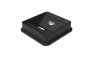 product of Omcan USA 81214 Swing Lid for 35-Gallon Square Trash Can #81195, Black Plastic Cover