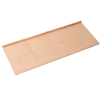 product of Omcan USA 81227 Serving Board - 31-1/2" x 12" x -1/2" Rectangular Wood Board with Eight Cutting Sections