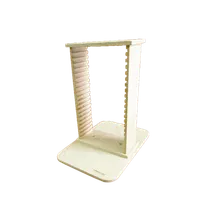 product of Omcan USA 81229 - 20-Slot Beech Plywood Display Riser, 10.8" x 15.6" x 16.9"H, 5 Tier, Natural