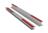product of Omcan USA 81262 Riser Kit, 2-Piece 23" (585mm) Roller Shelf Support Kit