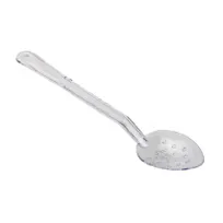 product of Omcan USA 85095 Perforated Serving Spoon, 13" Clear Polycarbonate Plastic, Handle, NSF