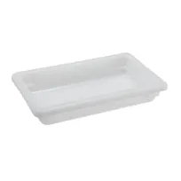 product of Omcan USA 85125 Food Storage Box, 12" x 18" x 3-1/2" H Stackable Polypropylene White, NSF