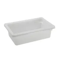 product of Omcan USA 85126 Food Storage Container - 12" x 18" x 6" White Polypropylene, Stackable, NSF
