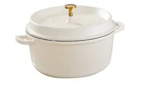 product of Spring USA 8658-2-28 Ironlite Casserole, 7.2 qt (6.8 L), 11" Dia, 4-3/4" H, White, Alum/Ceramic