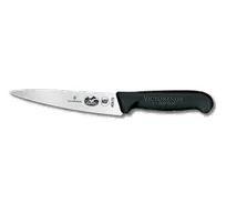 product of Victorinox 5.2003.15 Chef Knife - 6" Blade, Black Fibrox Handle 1-1/4" Width Stamped, NSF