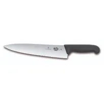 product of Victorinox 5.2033.25B Sandwich Knife, 10" Blade, Stainless Steel, Black Fibrox Handle, Serrated Edge
