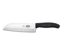 product of Victorinox 5.2523.17 Santoku Knife, 7" Blade, 1-1/2" Handle Width, Fibrox Handle, Granton, Stamped