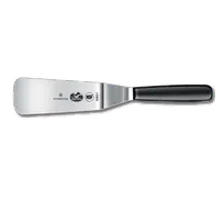 product of Victorinox 5.2763.16 Offset Spatula, 6" Stainless Steel Turner, Black PP Handle, Peggable Sheath