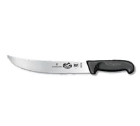 product of Victorinox 5.7302.25 Cimeter Knife – 10" Blade, Carbon Steel, Blue Fibrox Pro Plastic Handle, NSF