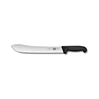 product of Victorinox 5.7403.31B Butcher Knife - 12" Stamped Blade, Black Fibrox Plastic Handle, 10"-12" Blade