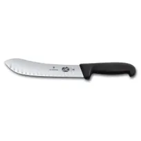 product of Victorinox 5.7423.20B Butcher Knife - 8" Straight Blade, Stamped, Black Fibrox Plastic Handle