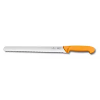 product of Victorinox 5.8443.30 Swibo Larding Knife, 12" Blade, Wavy Edge, Stamped, Orange Plastic/Poly Handle