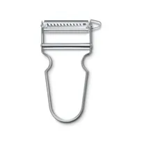 product of Victorinox 6.0914 Star Julienne Silver Vegetable Peeler, 5" Stainless Steel Blade, Handheld Design