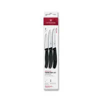 product of Victorinox 6.7113.34 3-Piece Set, 3-1/4" Straight & Sheep’s Foot, 4-1/2" Utility, Black - 1/Bag