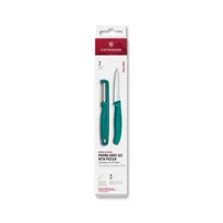 product of Victorinox 6.7114.21C1 - 10" Stainless Steel Serrated Peeler Set With 3-1/4" Paring, 2-Piece - Set