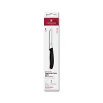 product of Victorinox 6.7833.6 6-Piece Steak Knife Set, 4-1/2" Round Black Serrated, Bag - 1/Bag