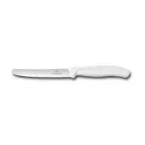 product of Victorinox 6.7837 Paring Knife, 4-1/4" Rounded Tip, Stainless Steel Blade, White PP Handle, NSF
