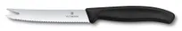 product of Victorinox 6.7863 Utility Knife - 4.25" Serrated Steel Blade Tomato Fork-Tip Black Poly Handle 3"-4"