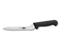 product of Victorinox 7.6058.16 Bread Sandwich Knife - 7-1/2" Serrated, Black Polypropylene Handle, NSF
