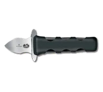 product of Victorinox 7.6399.1 Oyster & Clam Knife - French 2-1/8" Blade Finger Guard, Black PP Handle