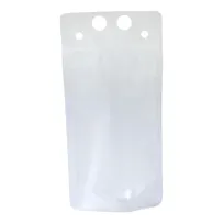 product of TableCraft Products 10682 To-Go Beverage Pouch, 16 Oz Polyethylene, Clear, Disposable, - 100/Bag