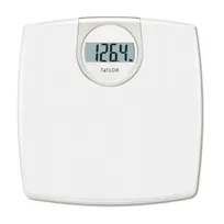 product of Taylor Precision 702940133 Digital Bath Scale, 330 Lb, 3" Display, White Textured