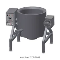 product of Therma-Tek TT-TTFJ-T-G30G 30 Gallon Floor Tilting 2/3 Steam Jacketed Gas Kettle, 131.400 BTU