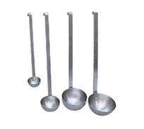 product of Adcraft LD-4 4‑Ounce Serving Ladle, 12" Brushed 1mm Stainless Steel Two‑Piece, 4‑Oz Capacity