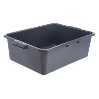 product of Carlisle N4401123 Comfort Curve Gray Polyethylene 20x15x7 Bus Box