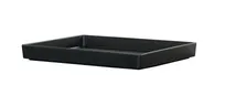 product of Cal-Mil 26110-1012-13 Tray, 13.25" x 10.5" x 1.5" H, Matte Black Melamine, Raised Rim Bakery Display