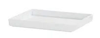product of Cal-Mil 26110-1012-15 Hudson Tray, 13.25" x 10.5" x 1.5" Melamine, Matte White, Raised Rim, Modular
