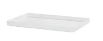 product of Cal-Mil 26110-1220-15 Hudson Tray, 21.5" x 13.25" x 1.5" H, Rectangular Melamine, White, Modular