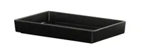 product of Cal-Mil 26110-610-13 Hudson Tray, 10.5" x 6.5" x 1.5" Matte Black Melamine, Rectangular Raised Rim