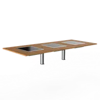 product of Steelite MGCITD02BSXX Triple Warming Drop-In Top, 71" x 29.5", Modular Mogogo Mixed Materials - 1/Case