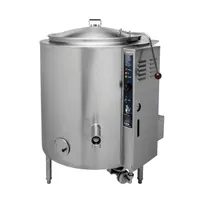 product of Groen AH/1E-60 60 Gallon Floor Stationary 2/3 Steam Jacketed Gas Kettle, Tri-Leg Base, 145.000 BTU