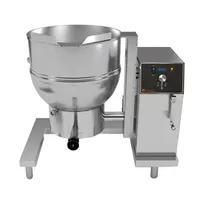 product of Groen DEE/4-40A 40 Gallon Floor Tilting 2/3 Steam Jacketed Electric Kettle, Advanced Controls