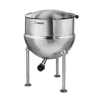 product of Groen FT-20 20 Gallon Floor Stationary 2/3 Steam Jacketed Direct Steam Kettle w/ Tri-Leg Base