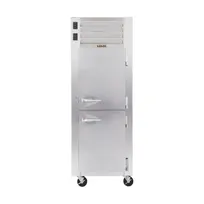 product of Traulsen RDT132KUT-HHS 24" 1-Section Reach-In Refrigerator Freezer Combo w/ 2 Half Solid Doors, All Stainless Steel