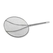 product of Concasse MCEPRM6 Kitchen Skimmer, 5" Round Mesh Bowl, Nickel Plated Steel for Liquid Straining