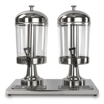 product of Concasse MCEQDJ16 Double Juice Dispenser, 8 Liter, Plastic Container, Metal Base