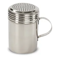 product of Concasse MCESPAI10A Dredger, 10-11 oz, Stainless Steel with Silver Lid, Fine Perforated Top, Handle