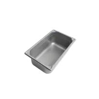 product of Concasse MCI241415 Stainless Steel Steam Table Pan, 1/4 Size, 6" x 10-3/8" x 6", NSF